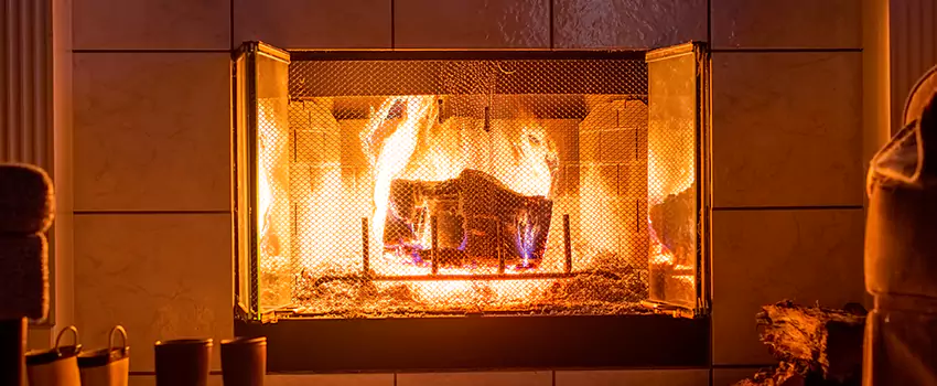 Mendota Hearth Landscape Fireplace Installation in Nogales, Arizona